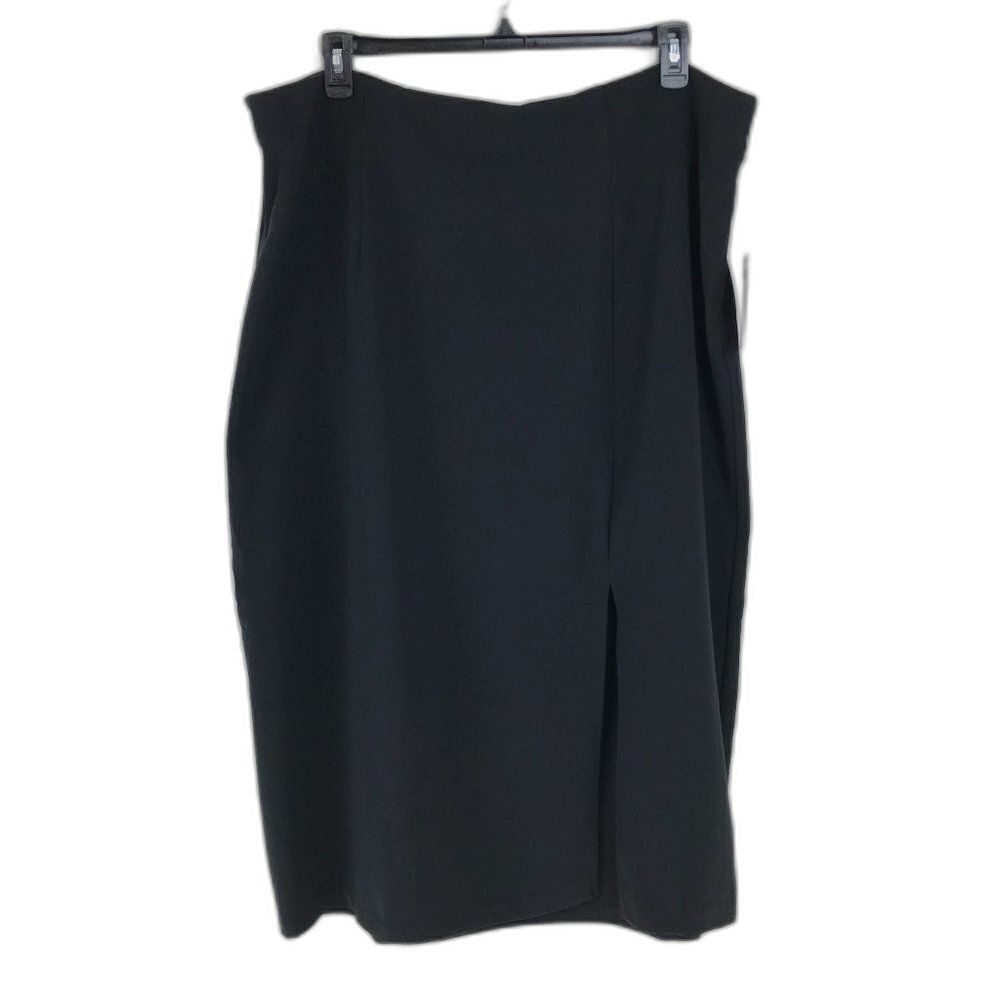 Sergio Hudson x Target High-Waist Slitted Pencil Skirt Women's Plus 3X Black NWT